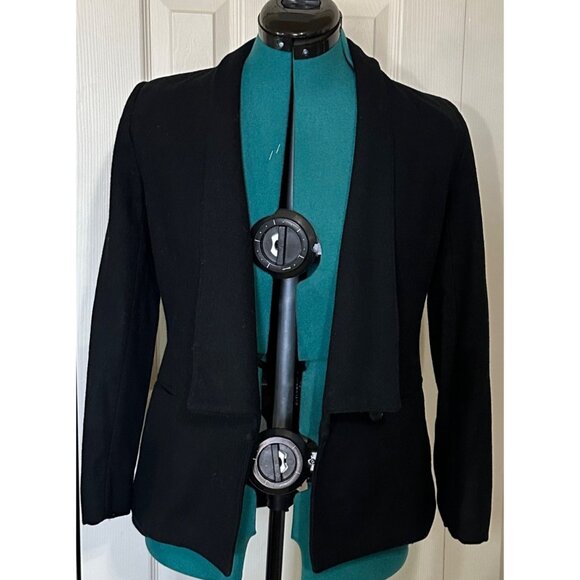 VINTAGE Women's Raspini Brand Black Blazer Jacket 100% Pure Wool Size XS/S - Picture 13 of 16